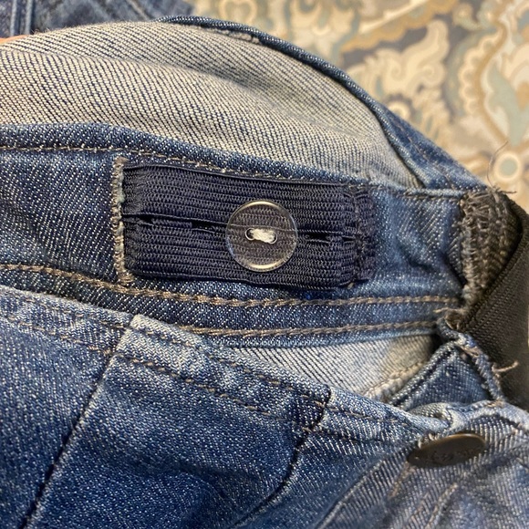 Thyme Maternity denim adjustable overalls sz Small - Picture 3 of 4